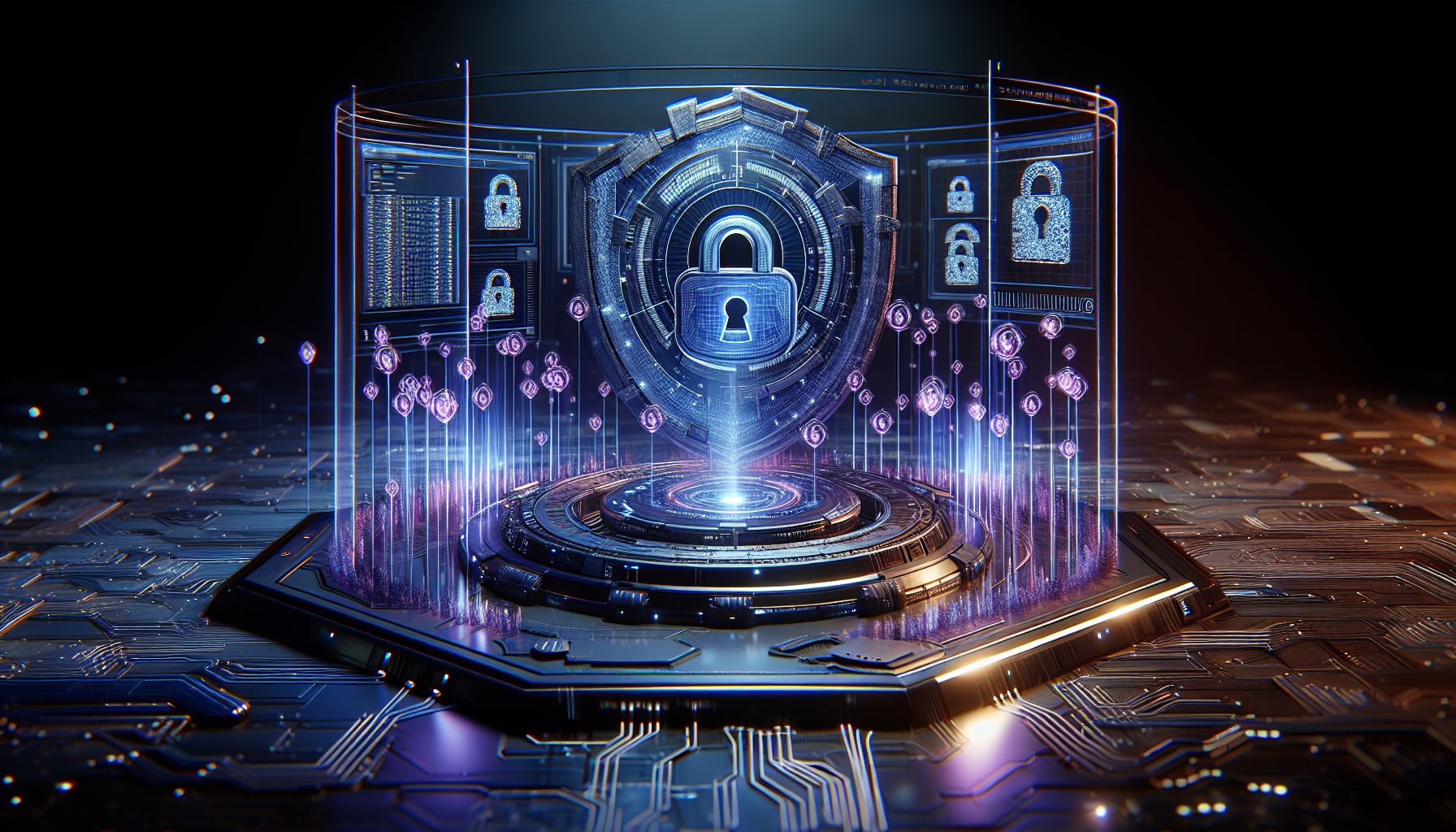 Secure online betting interface with protective digital elements and account safety visuals
