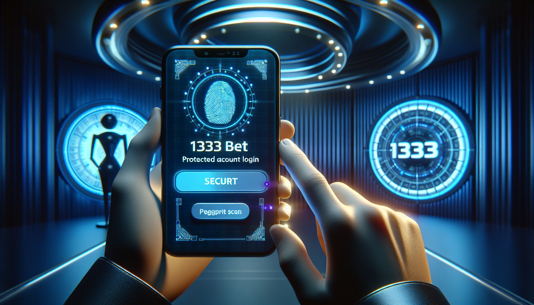 User securely entering a 1333bet account from a smartphone in Bangladesh