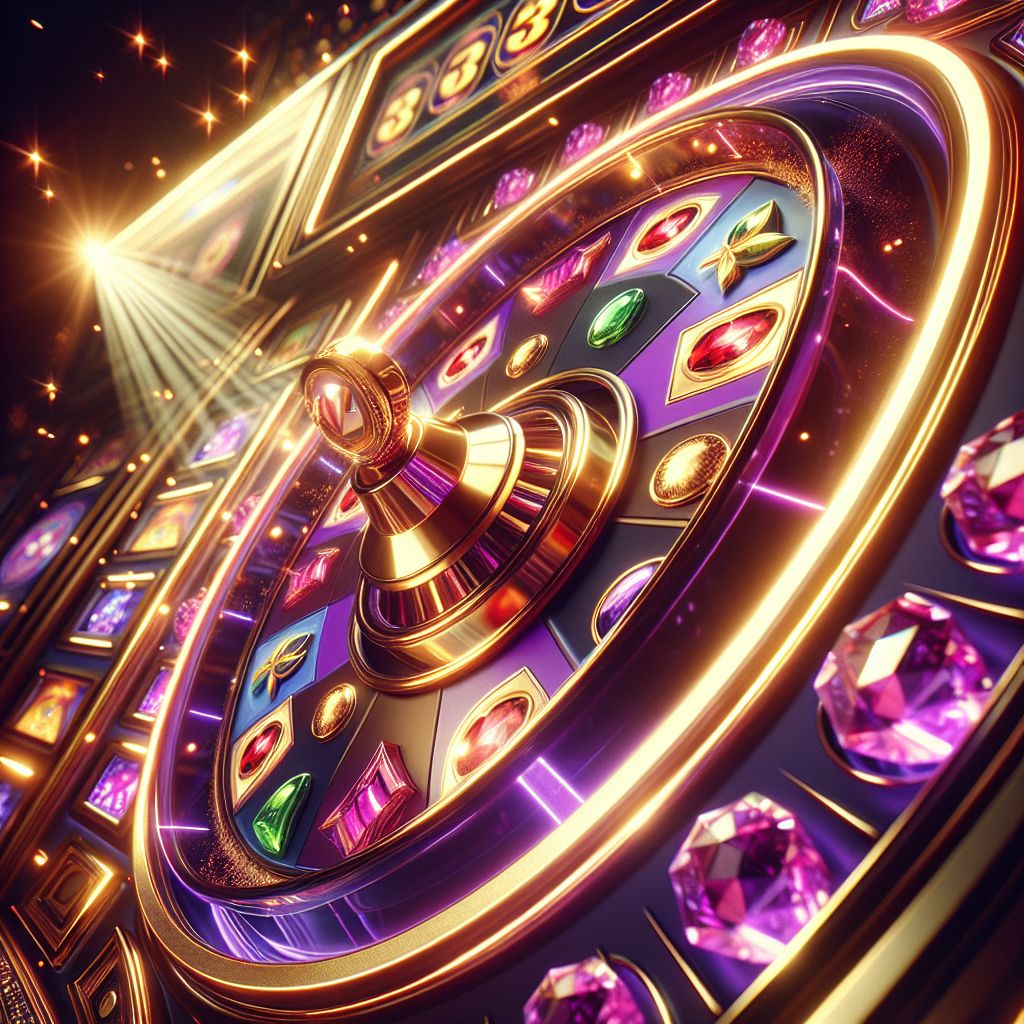 Detailed slot game display with glowing symbols, polished controls, and immersive effects for a modern casino feel